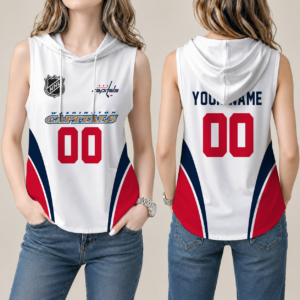 Limited Edition – Customized NHL Washington Capitals Women’S Sleeveless Hooded Pocket Tank Top