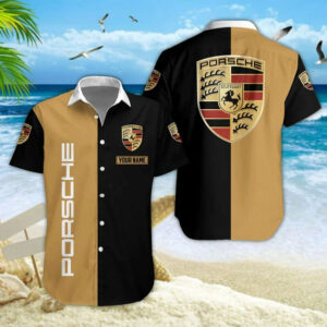 Limited Edition – Customized F1 Porsche Unisex Hawaiian Shirt & Shorts Set