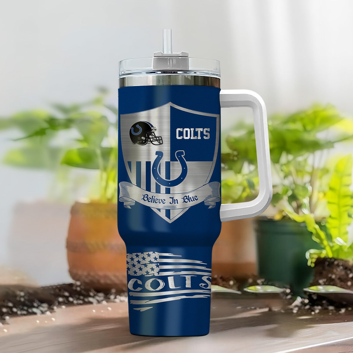 Limited Edition – Customized NFL Indianapolis Colts 40 Oz Tumbler - Image 2
