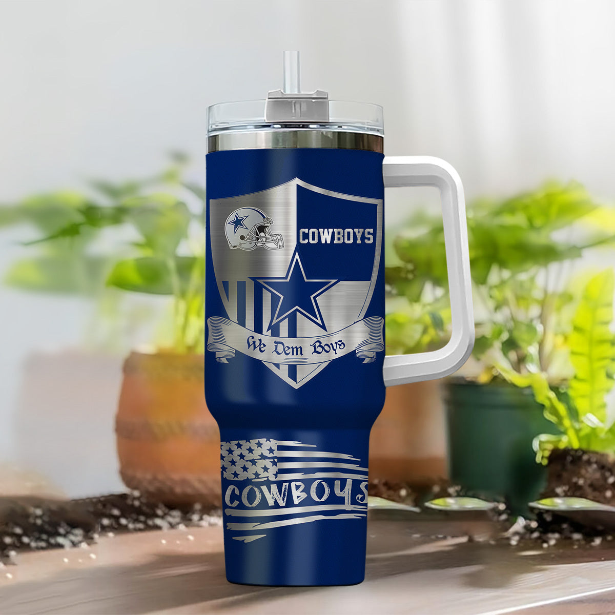 Limited Edition – Customized NFL Dallas Cowboys 40 Oz Tumbler - Image 2