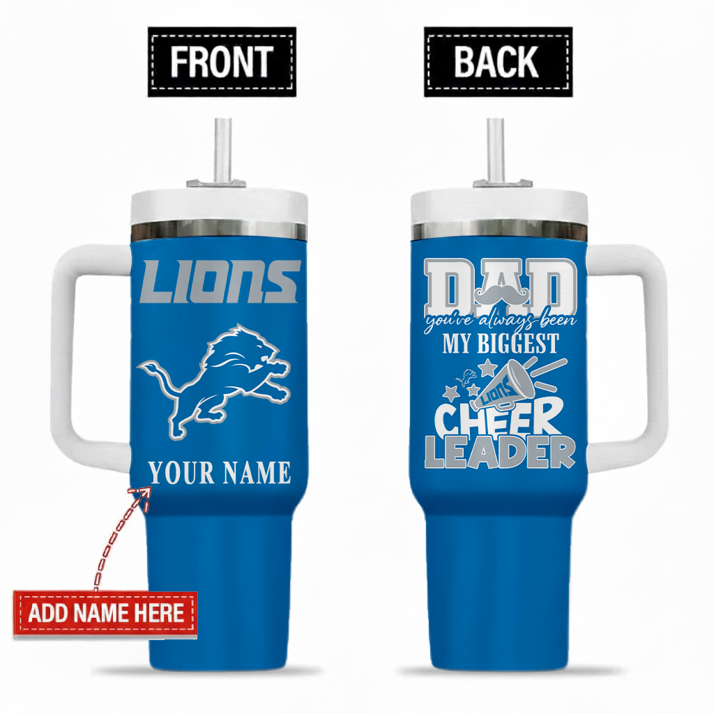 Limited Edition – Customized NFL Detroit Lions 40Oz Tumbler