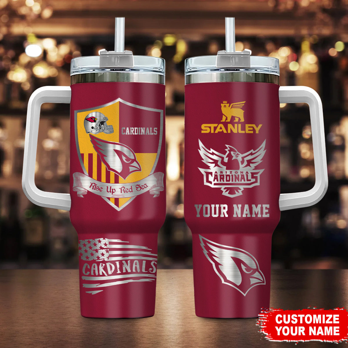 Limited Edition – Customized NFL Arizona Cardinals 40 Oz Tumbler