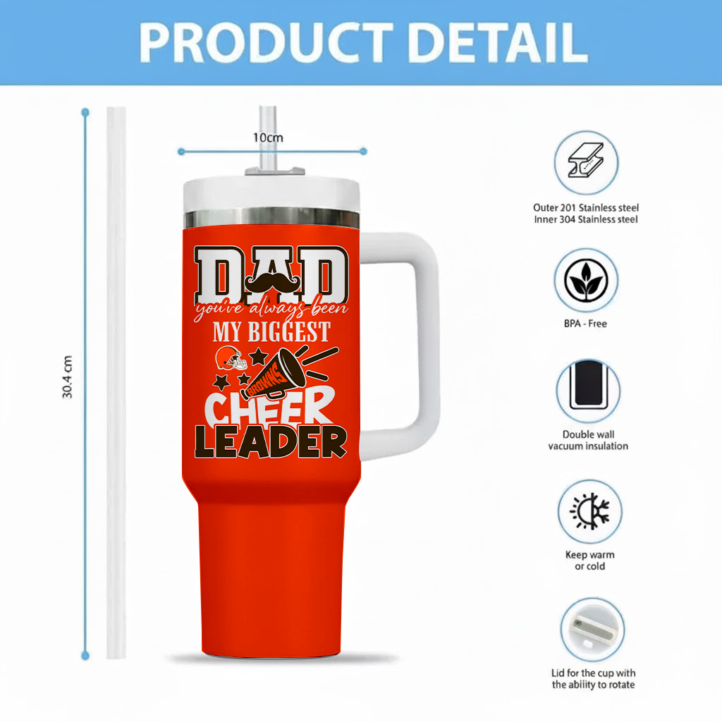 Limited Edition – Customized NFL Cleveland Browns 40Oz Tumbler - Image 2