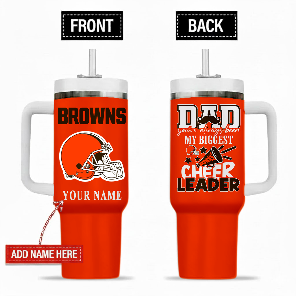 Limited Edition – Customized NFL Cleveland Browns 40Oz Tumbler