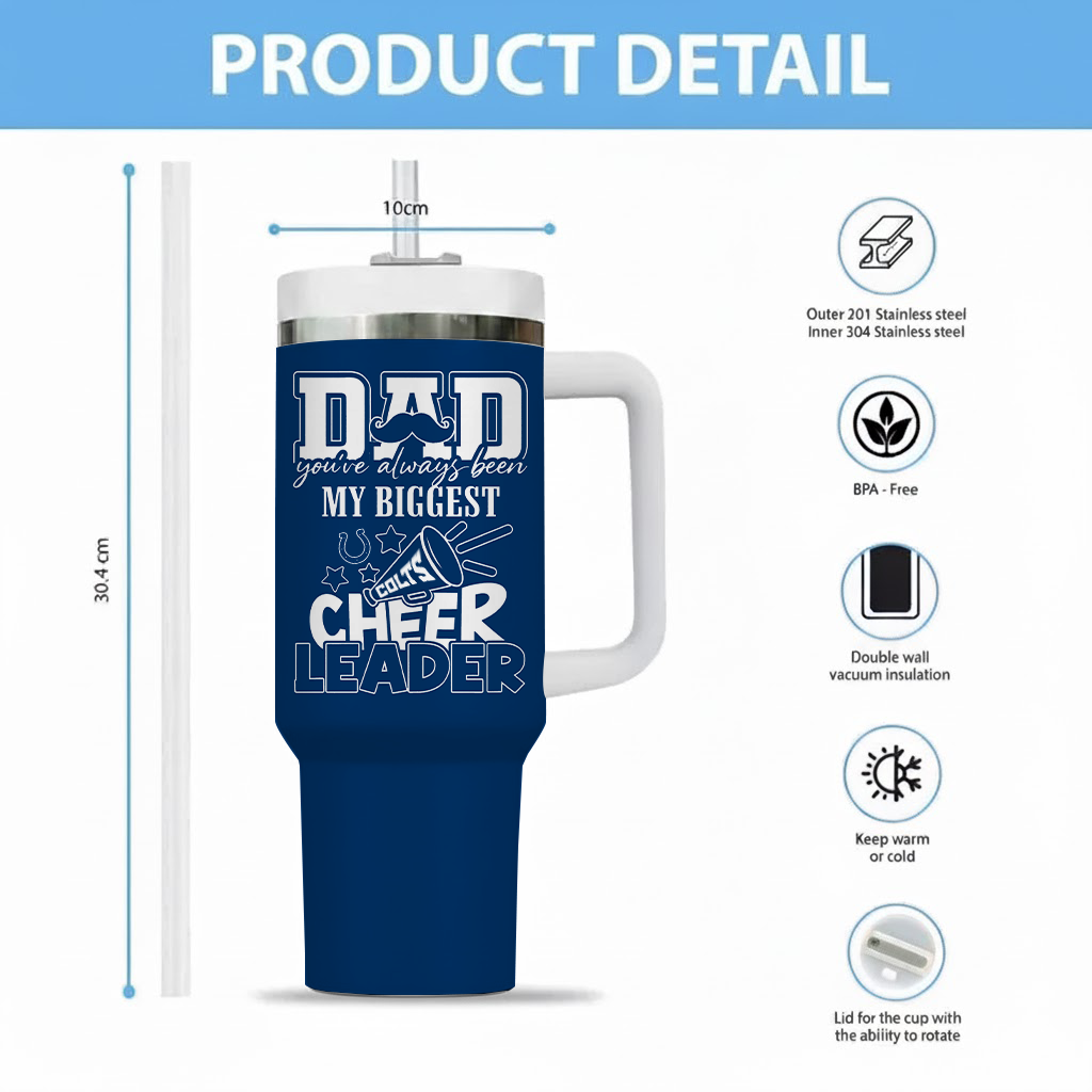Limited Edition – Customized NFLc Indianapolis Colts 40Oz Tumbler - Image 2