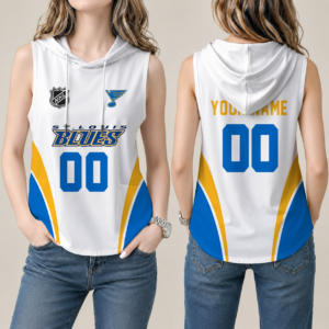 Limited Edition – Customized NHL St. Louis Blues Women’S Sleeveless Hooded Pocket Tank Top