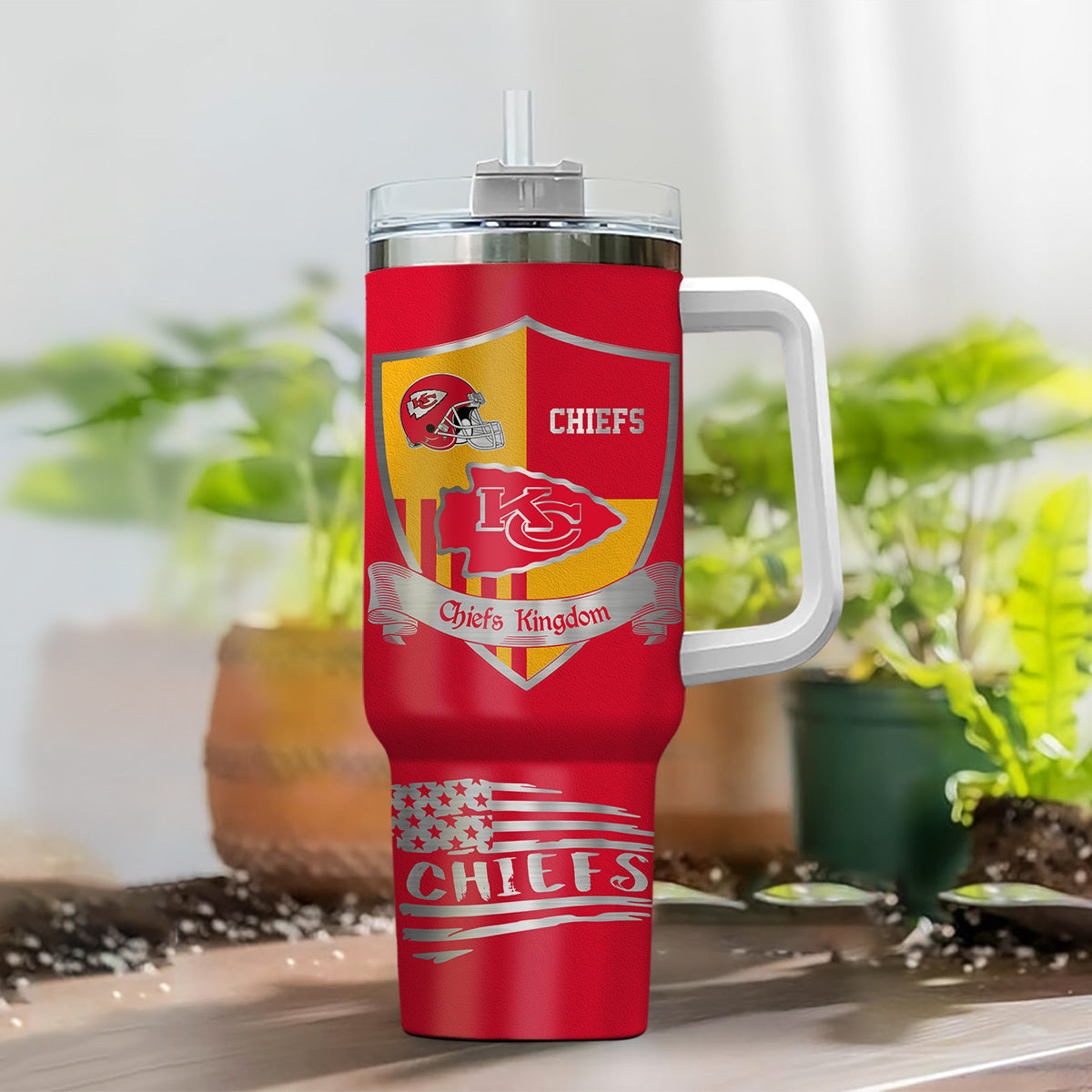 Limited Edition – Customized NFL Kansas City Chiefs 40 Oz Tumbler - Image 2