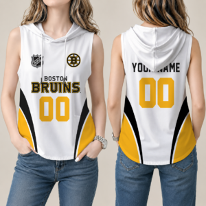 Limited Edition – Customized NHL Boston Bruins Women’S Sleeveless Hooded Pocket Tank Top
