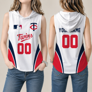 Limited Edition – Customized MLB Minnesota Twins Women’S Sleeveless Hooded Pocket Tank Top