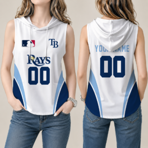 Limited Edition – Customized MLB Tampa Bay Rays Women’S Sleeveless Hooded Pocket Tank Top