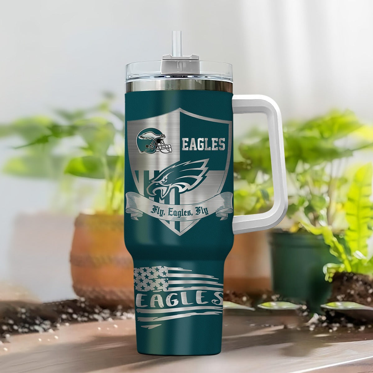 Limited Edition – Customized NFL Philadelphia Eagles 40 Oz Tumbler - Image 2