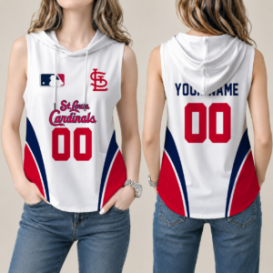 Limited Edition – Customized MLB St. Louis Cardinals Women’S Sleeveless Hooded Pocket Tank Top
