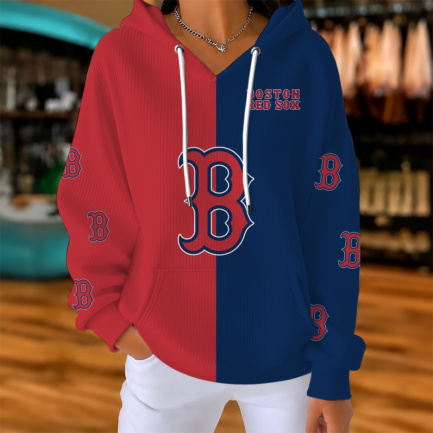 Limited Edition – Customized MLB Boston Red Sox Ribbed Hoodie & Sweatshirt