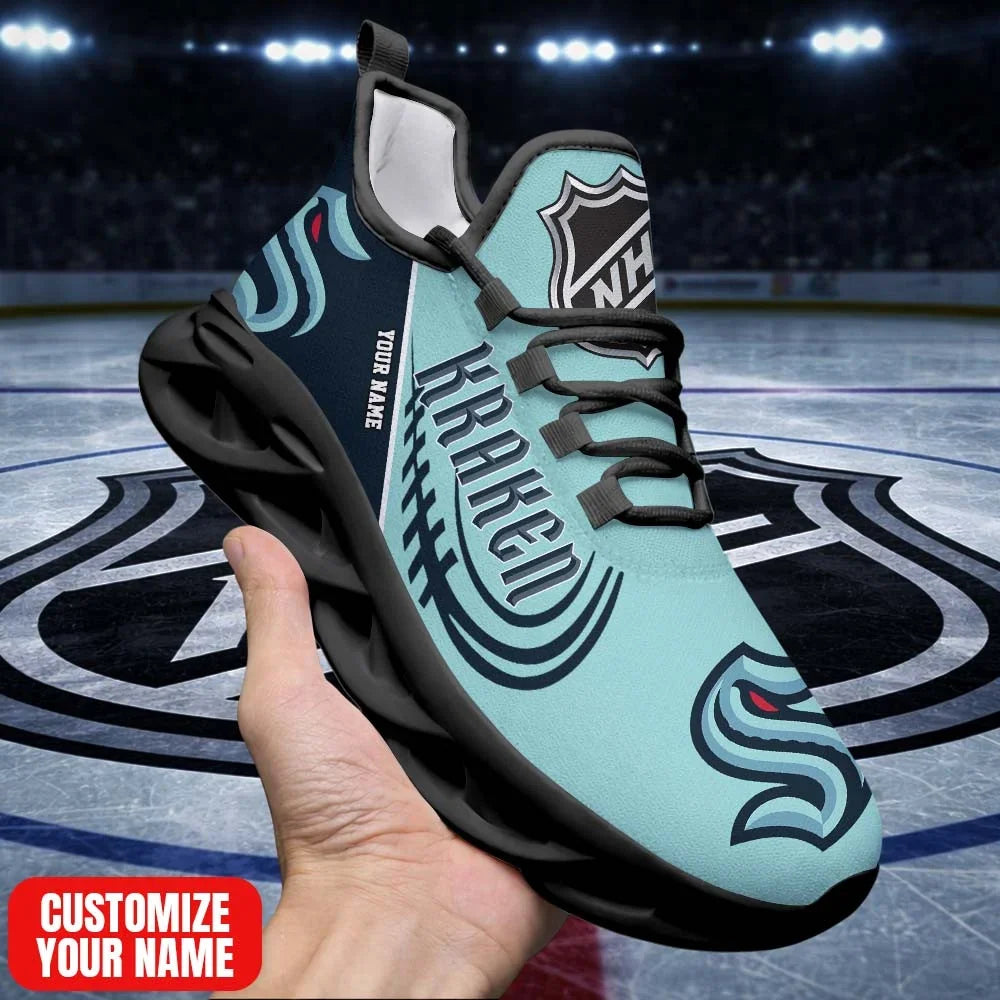 Limited Edition – Customized NHL Seattle Kraken Premium Max Soul Sneakers - Image 2
