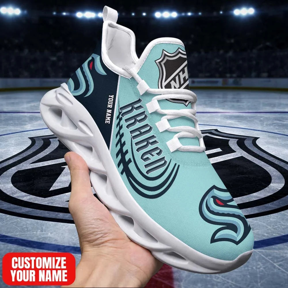 Limited Edition – Customized NHL Seattle Kraken Premium Max Soul Sneakers
