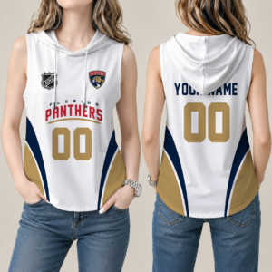 Limited Edition – Customized NHL Florida Panthers Women’S Sleeveless Hooded Pocket Tank Top