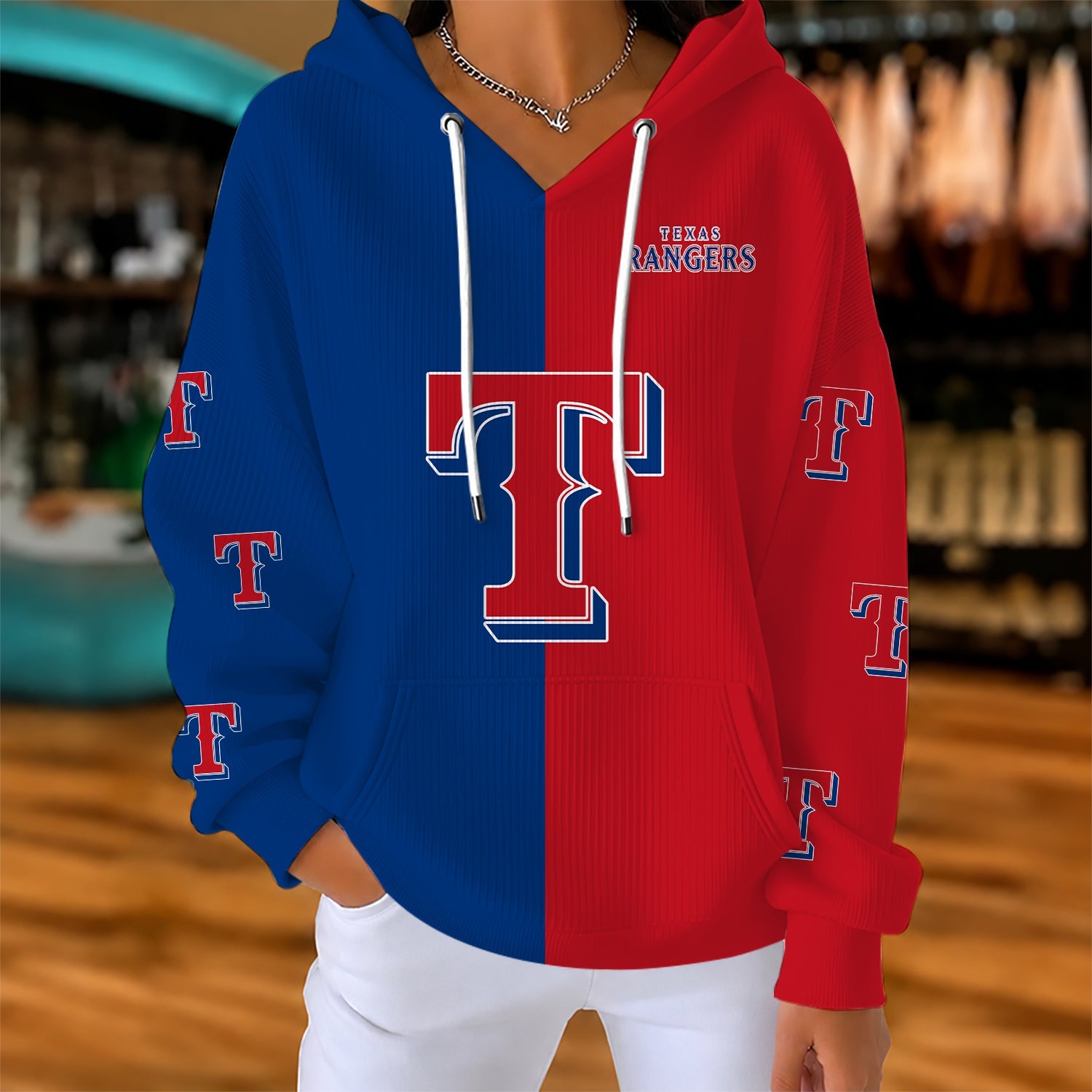 Limited Edition – Customized MLB Texas Rangers Ribbed Hoodie & Sweatshirt