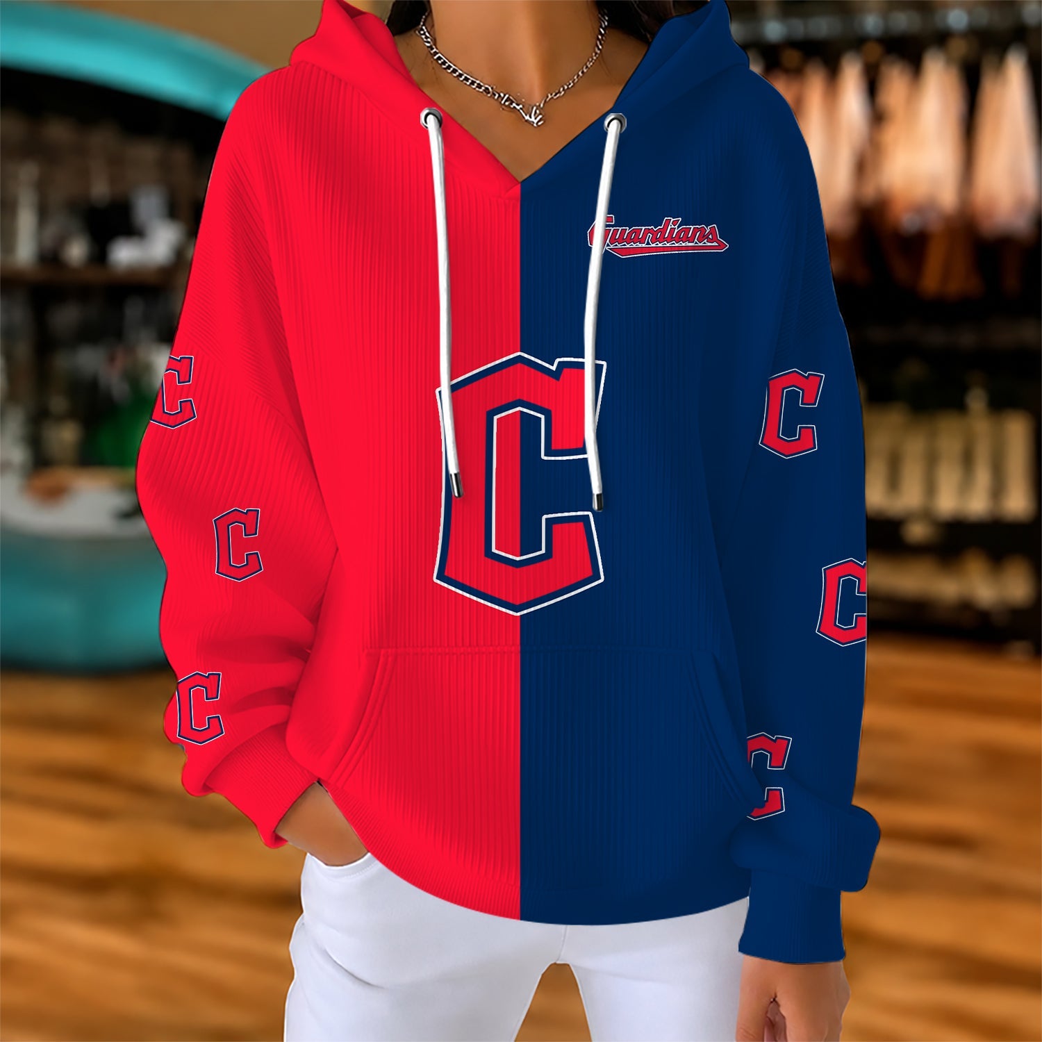 Limited Edition – Customized MLB Cleveland Guardians Ribbed Hoodie & Sweatshirt