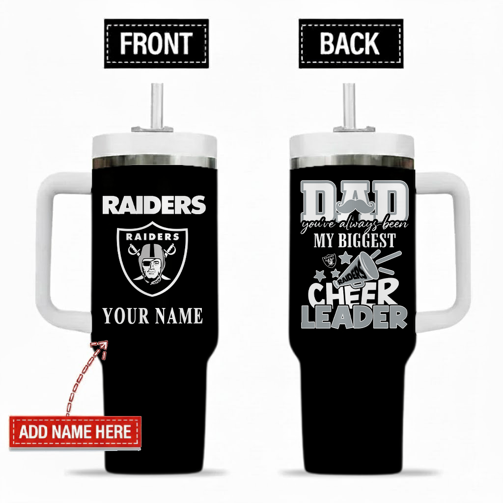 Limited Edition – Customized NFL Las Vegas Raiders 40Oz Tumbler