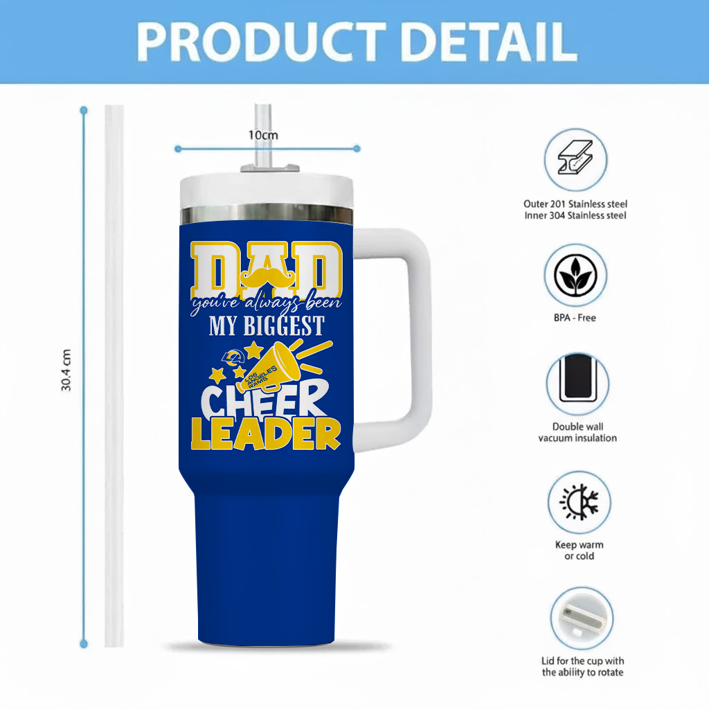 Limited Edition – Customized NFL Los Angeles Rams 40Oz Tumbler - Image 2