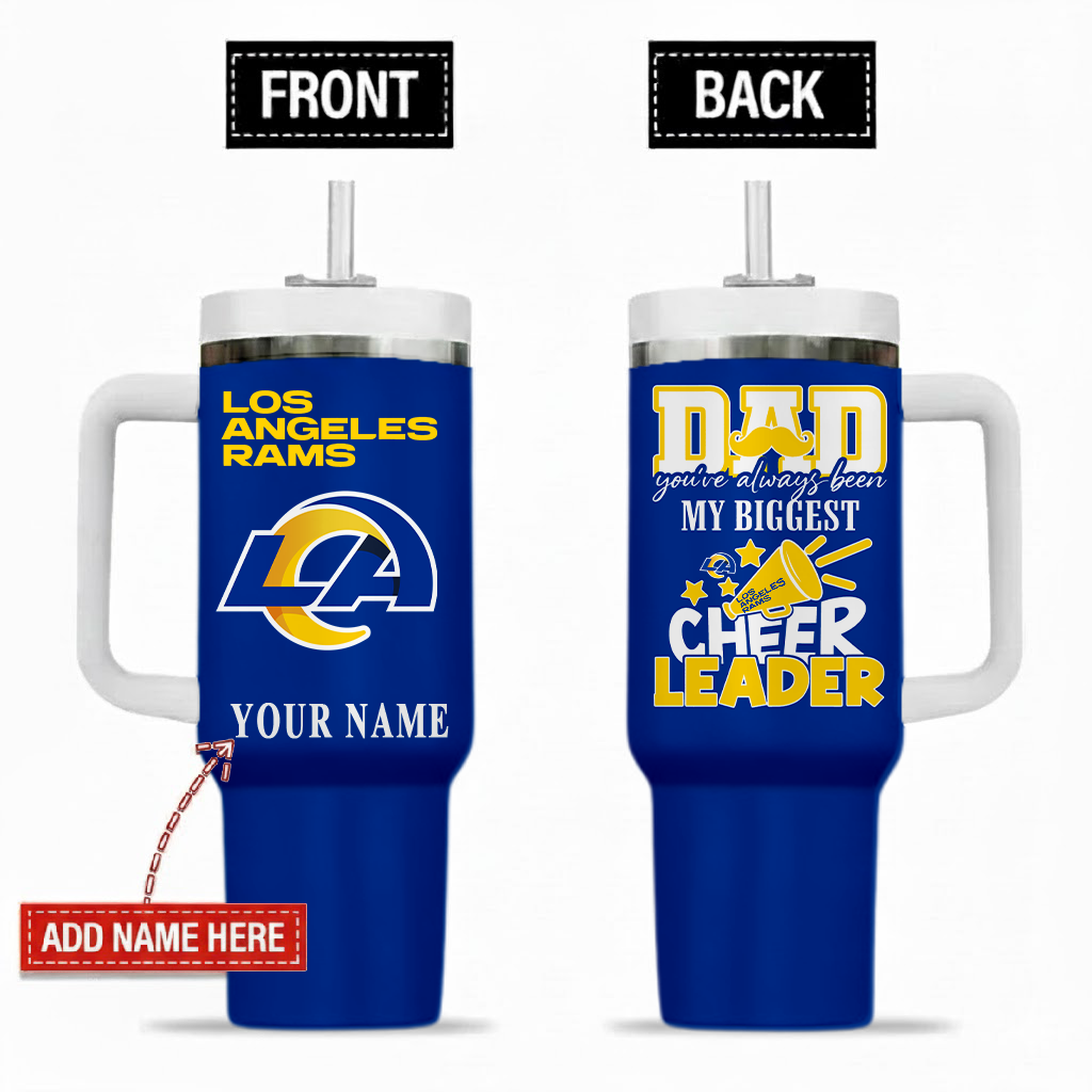 Limited Edition – Customized NFL Los Angeles Rams 40Oz Tumbler