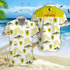 Limited Edition – Customized F1 Scuderia Ferrari Unisex Hawaiian Shirt & Shorts Set