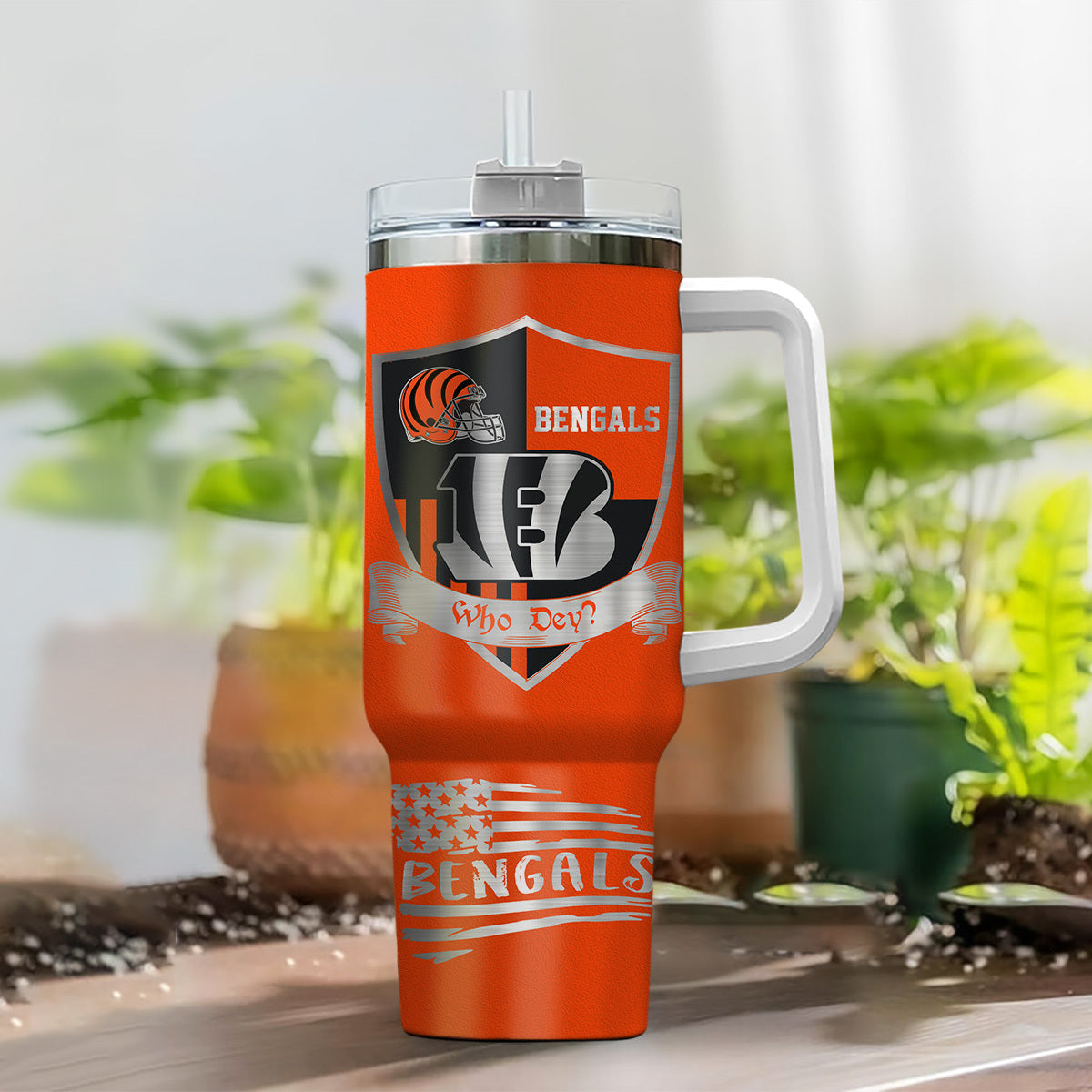 Limited Edition – Customized NFL Cincinnati Bengals 40 Oz Tumbler - Image 2