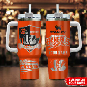Limited Edition – Customized NFL Cincinnati Bengals 40 Oz Tumbler