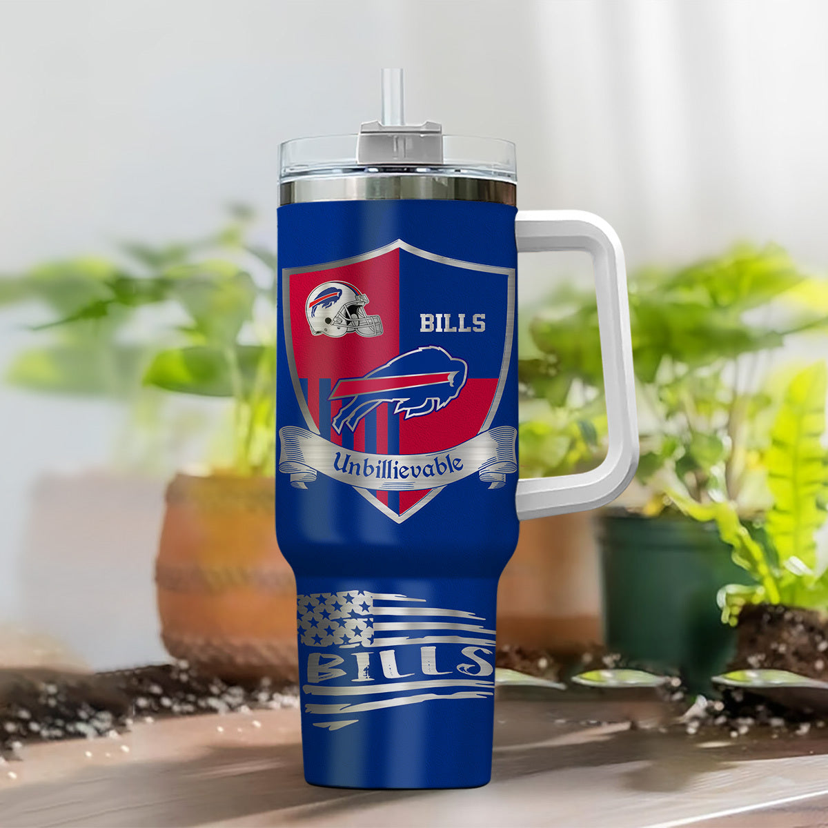 Limited Edition – Customized NFL Buffalo Bills 40 Oz Tumbler - Image 2