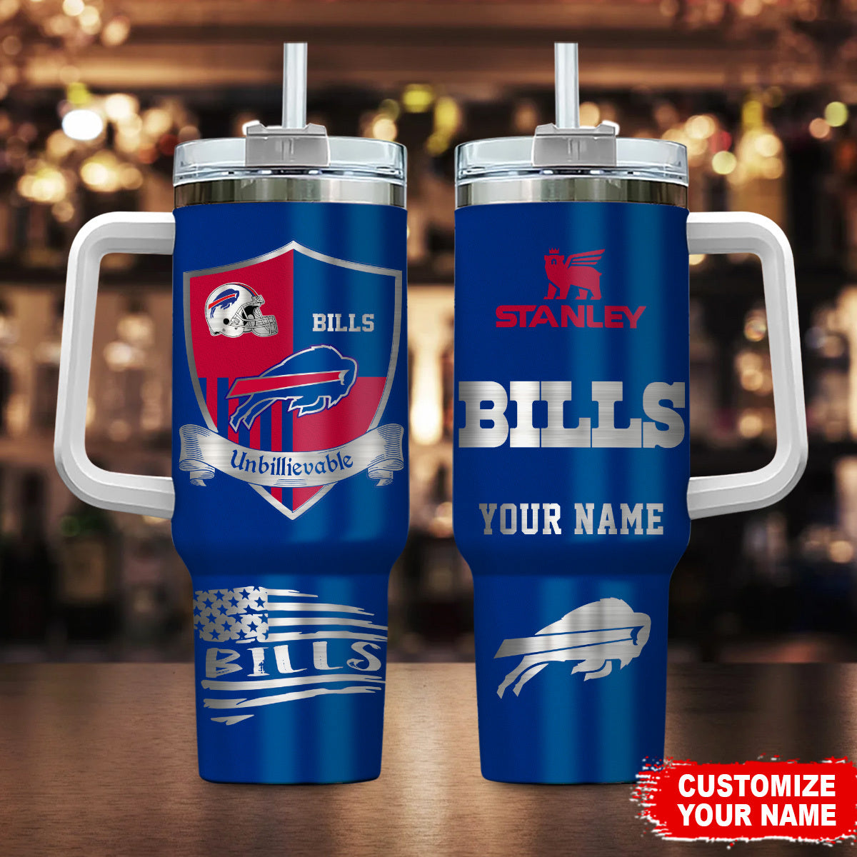 Limited Edition – Customized NFL Buffalo Bills 40 Oz Tumbler