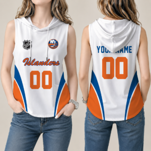 Limited Edition – Customized NHL New York Islanders Women’S Sleeveless Hooded Pocket Tank Top