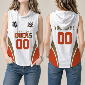 Limited Edition – Customized NHL Anaheim Ducks Women’S Sleeveless Hooded Pocket Tank Top