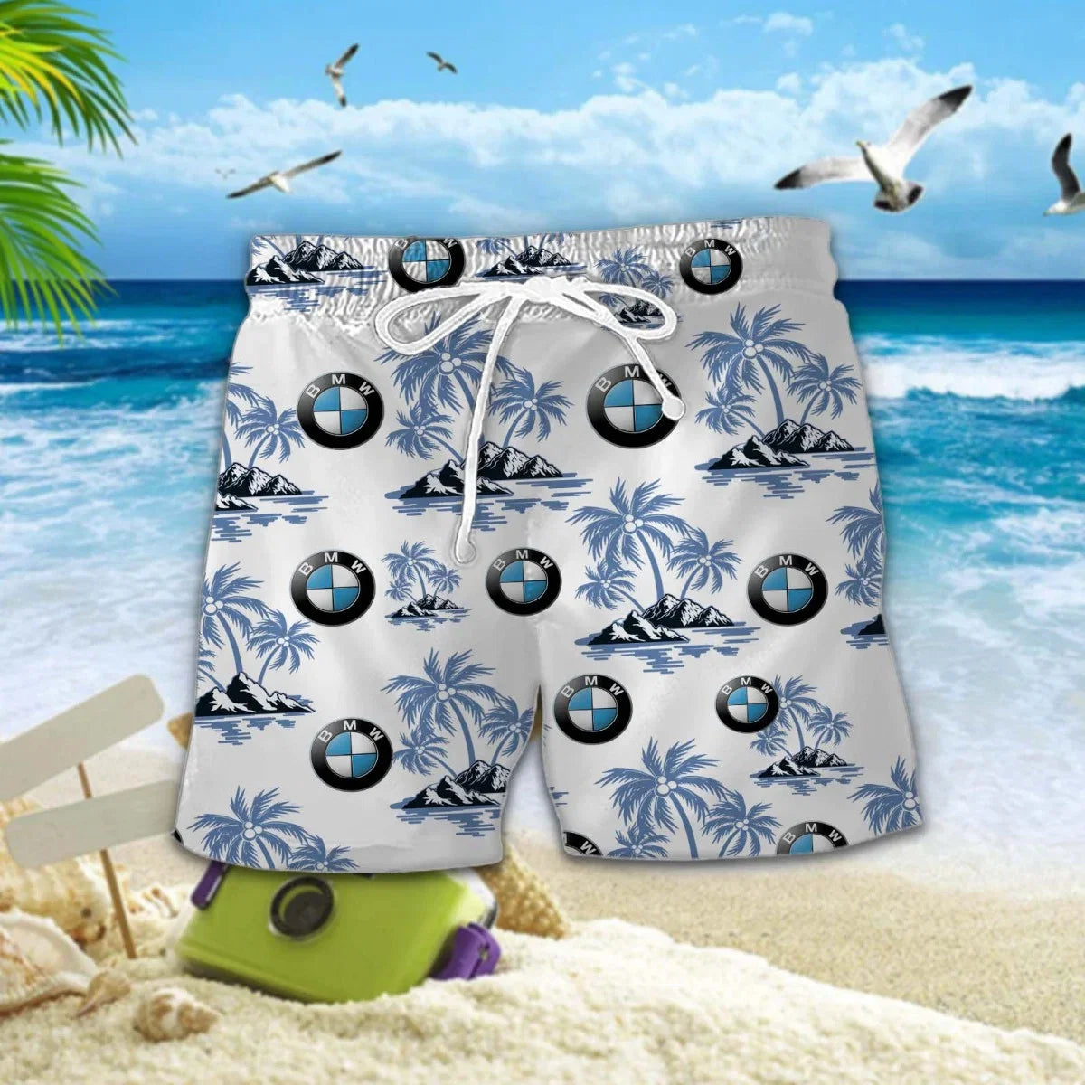 Limited Edition – Customized F1 Bmw Unisex Hawaiian Shirt & Shorts Set - Image 2