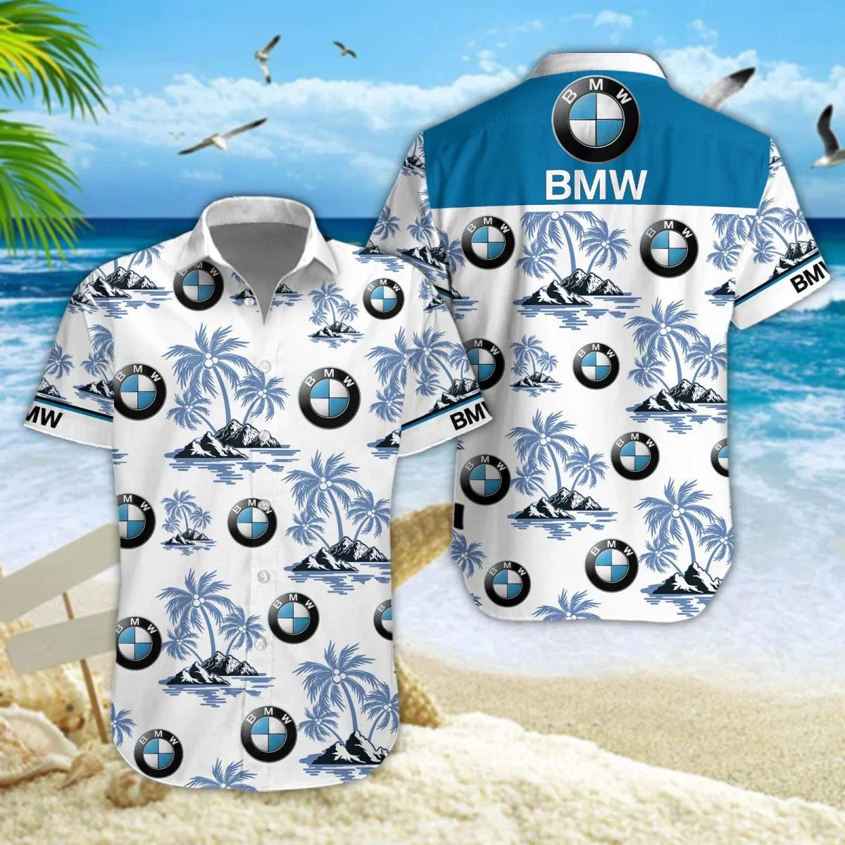 Limited Edition – Customized F1 Bmw Unisex Hawaiian Shirt & Shorts Set