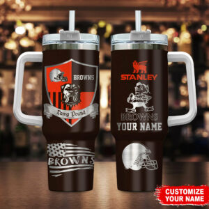 Limited Edition – Customized NFL Cleveland Browns 40 Oz Tumbler