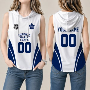 Limited Edition – Customized NHL Toronto Maple Leafs Women’S Sleeveless Hooded Pocket Tank Top