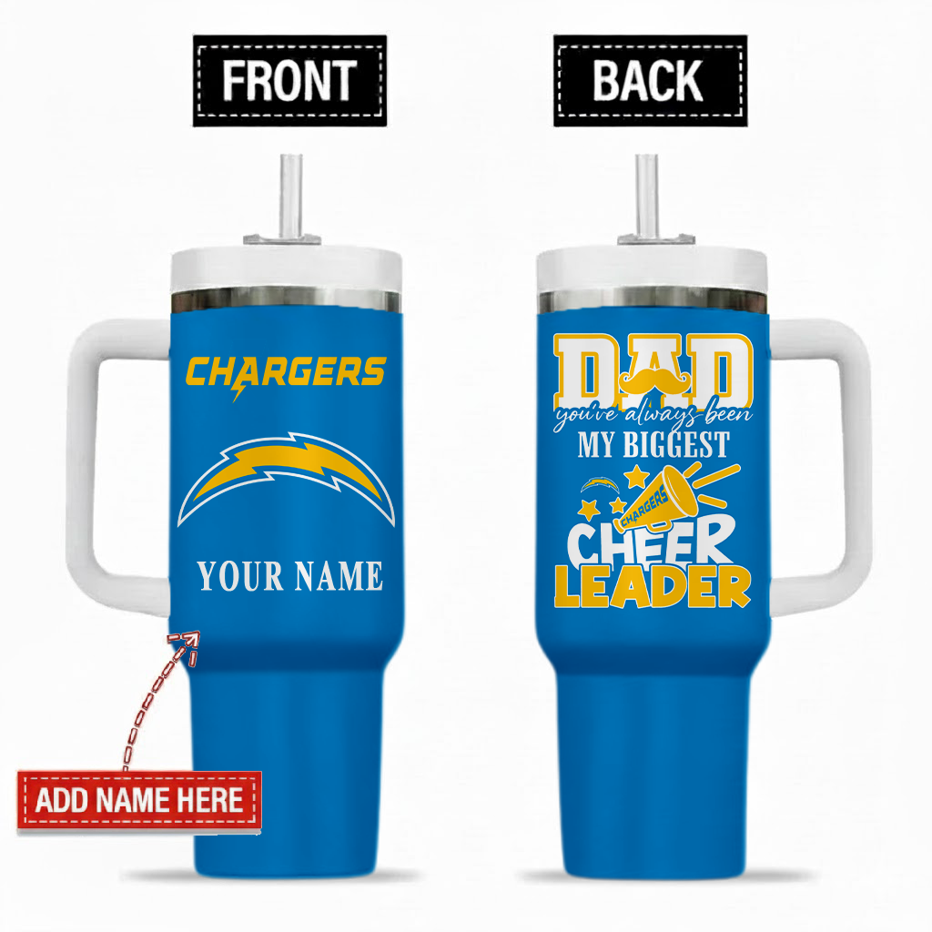 Limited Edition – Customized 09 Lac Los Angeles Chargers 40Oz Tumbler