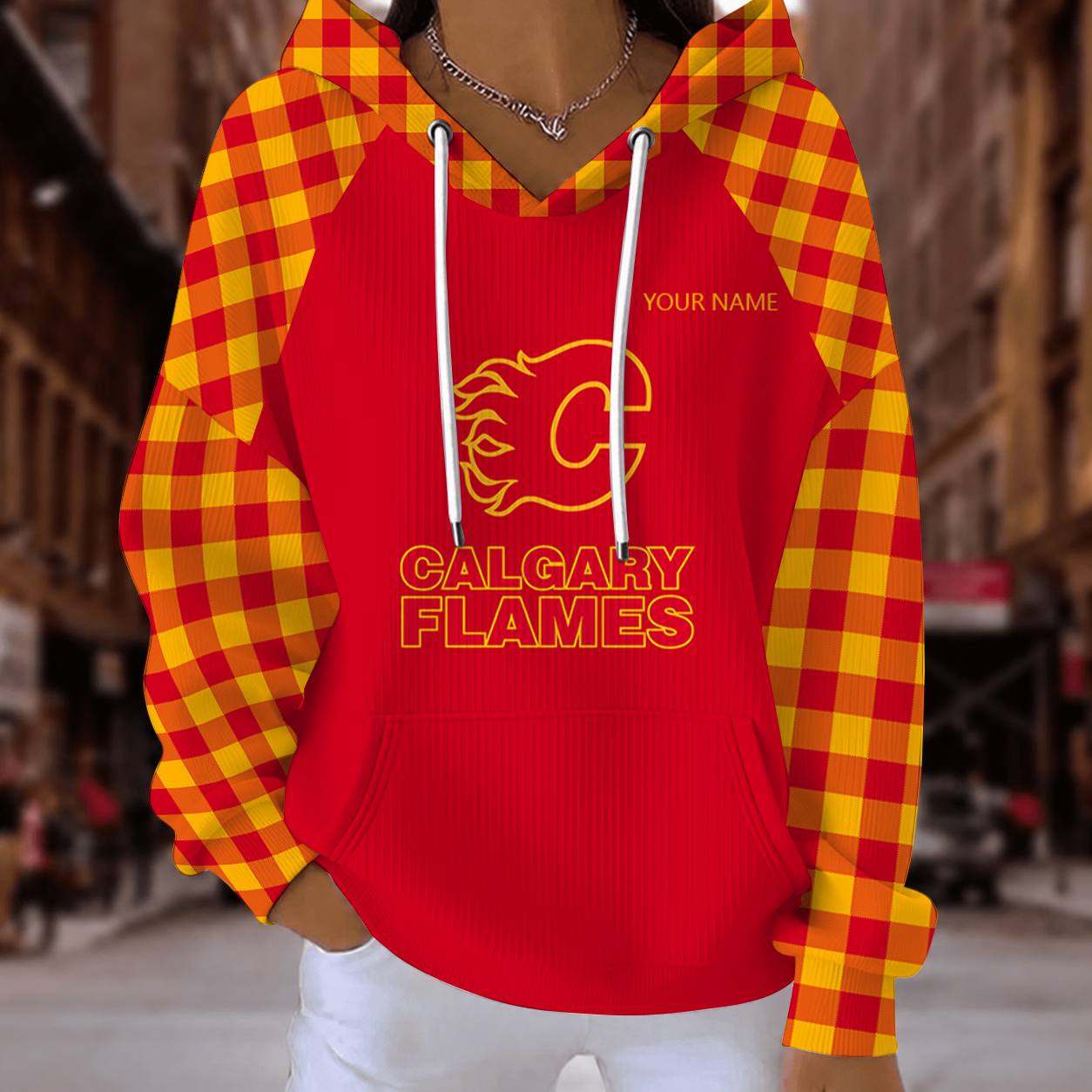 Limited Edition – Customized NHL Calgary Flames Ribbed Hoodie & Sweatshirt
