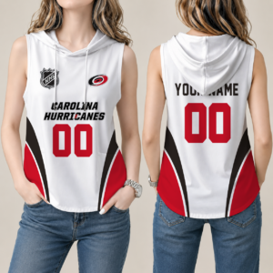 Limited Edition – Customized NHL Carolina Hurricanes Women’S Sleeveless Hooded Pocket Tank Top