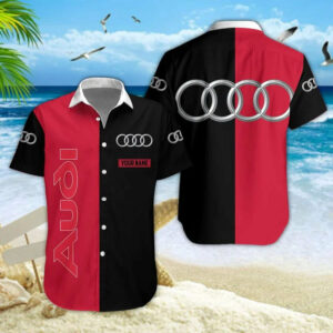 Limited Edition – Customized F1 Audi Unisex Hawaiian Shirt & Shorts Set