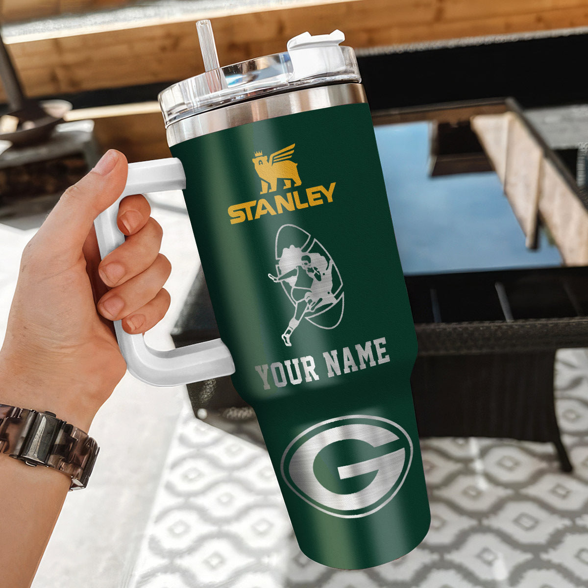 Limited Edition – Customized NFL Green Bay Packers 40 Oz Tumbler - Image 3