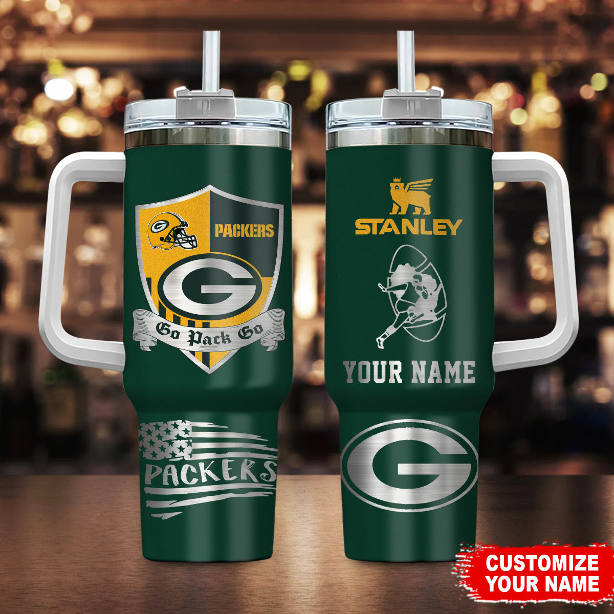 Limited Edition – Customized NFL Green Bay Packers 40 Oz Tumbler