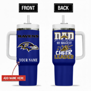 Limited Edition – Customized NFL Baltimore Ravens 40Oz Tumbler
