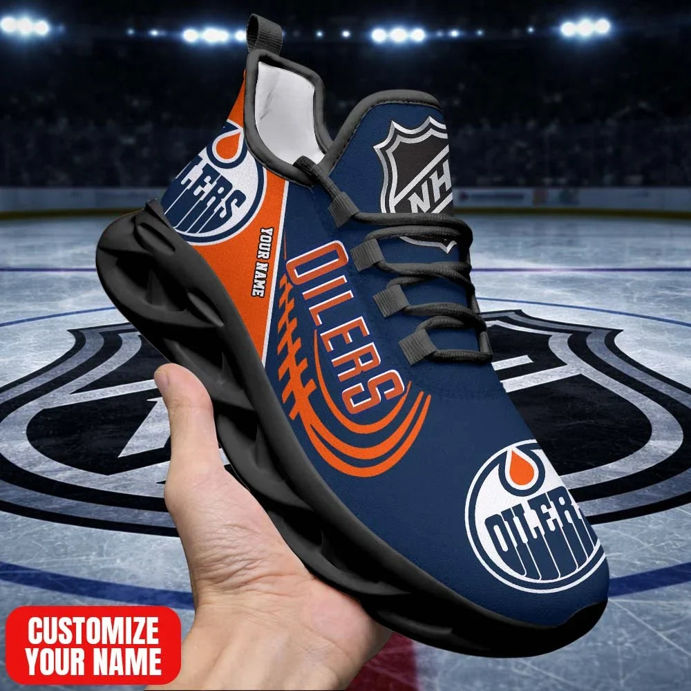 Limited Edition – Customized NHL Edmonton Oilers Premium Max Soul Sneakers - Image 2