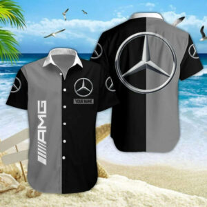 Limited Edition – Customized F1 Mercedes Unisex Hawaiian Shirt & Shorts Set