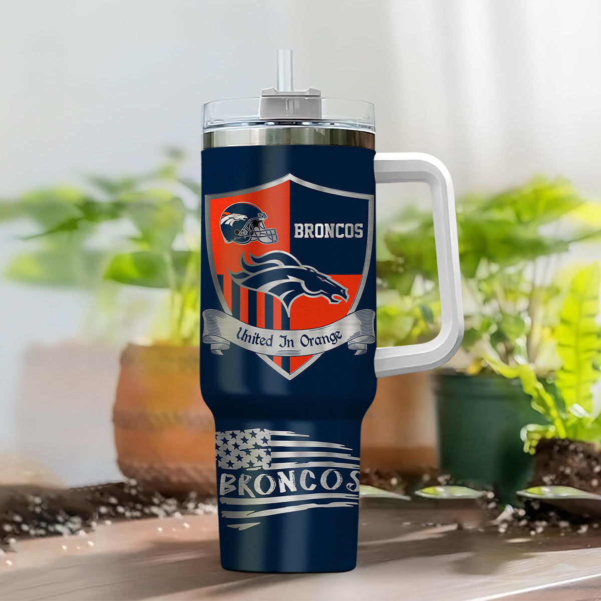 Limited Edition – Customized NFL Denver Broncos 40 Oz Tumbler - Image 2