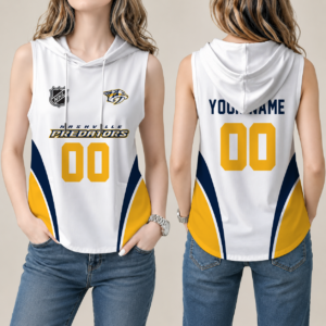 Limited Edition – Customized NHL Nashville Predators Women’S Sleeveless Hooded Pocket Tank Top