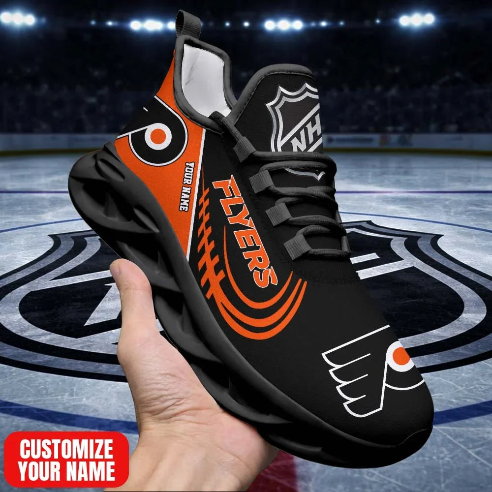Limited Edition – Customized NHL Philadelphia Flyers Premium Max Soul Sneakers - Image 2