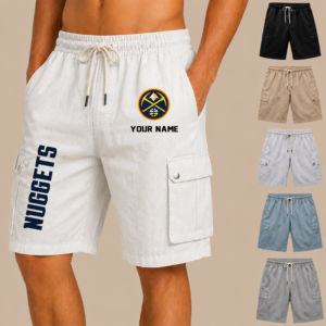 Limited Edition – Customized NBA Denver Nuggets Men’s Drawstring Cargo Shorts