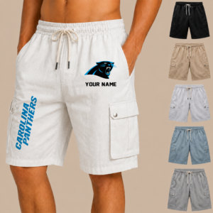 Limited Edition – Customized NFL Carolina Panthers Men’s Drawstring Cargo Shorts
